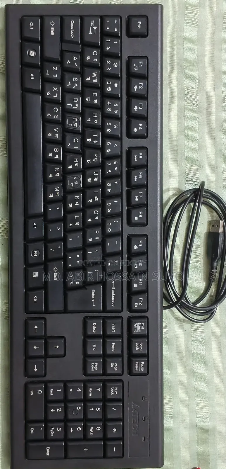 A4Tech KRS-82 Wired USB Keyboard | Bangla & English | Fully Working