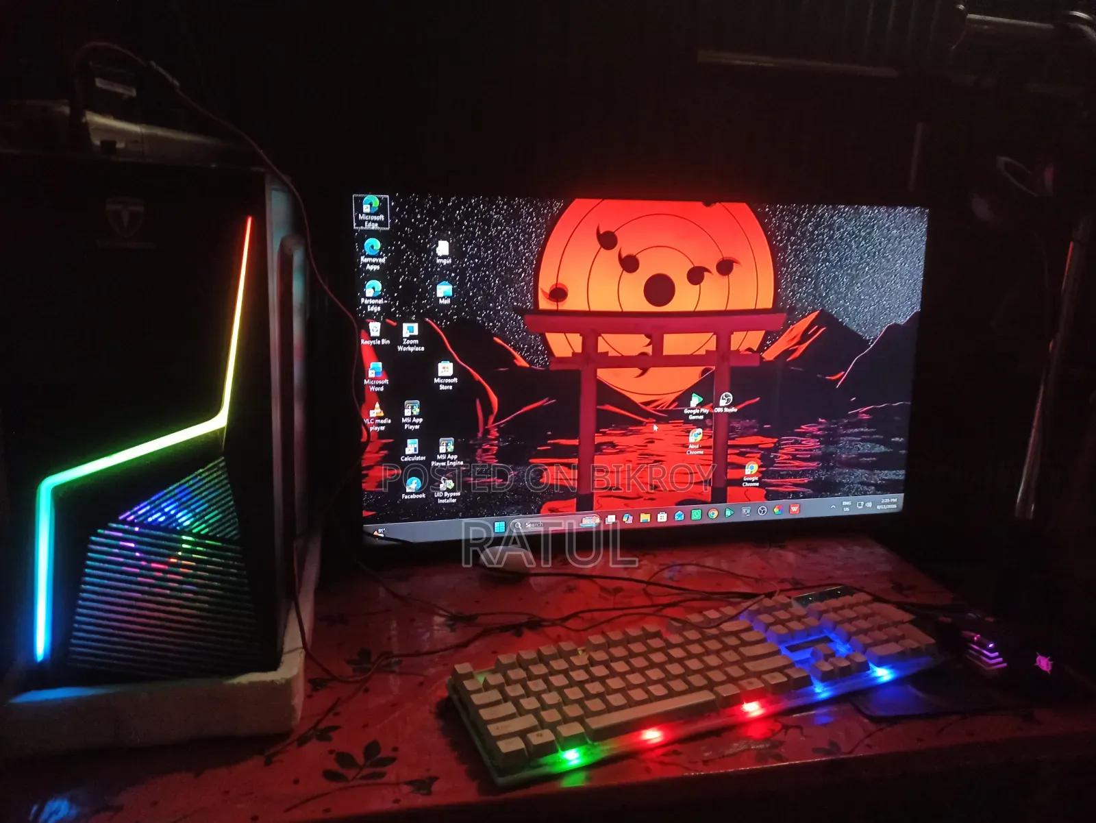 Desktop Computer Msi 16gb Amd Ryzen 5 Hdd+ssd 750gb