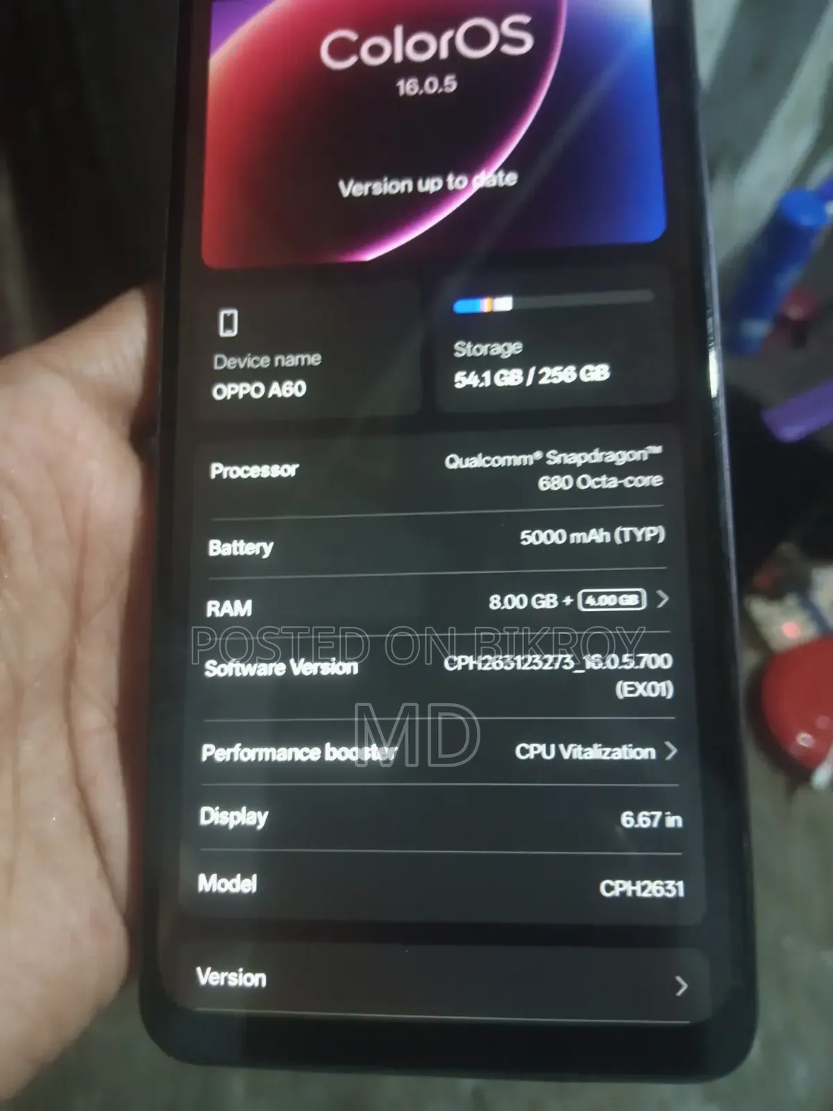 Oppo A60 128 GB Blue