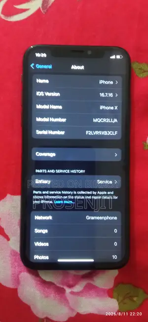 Apple iPhone X 64 GB Black