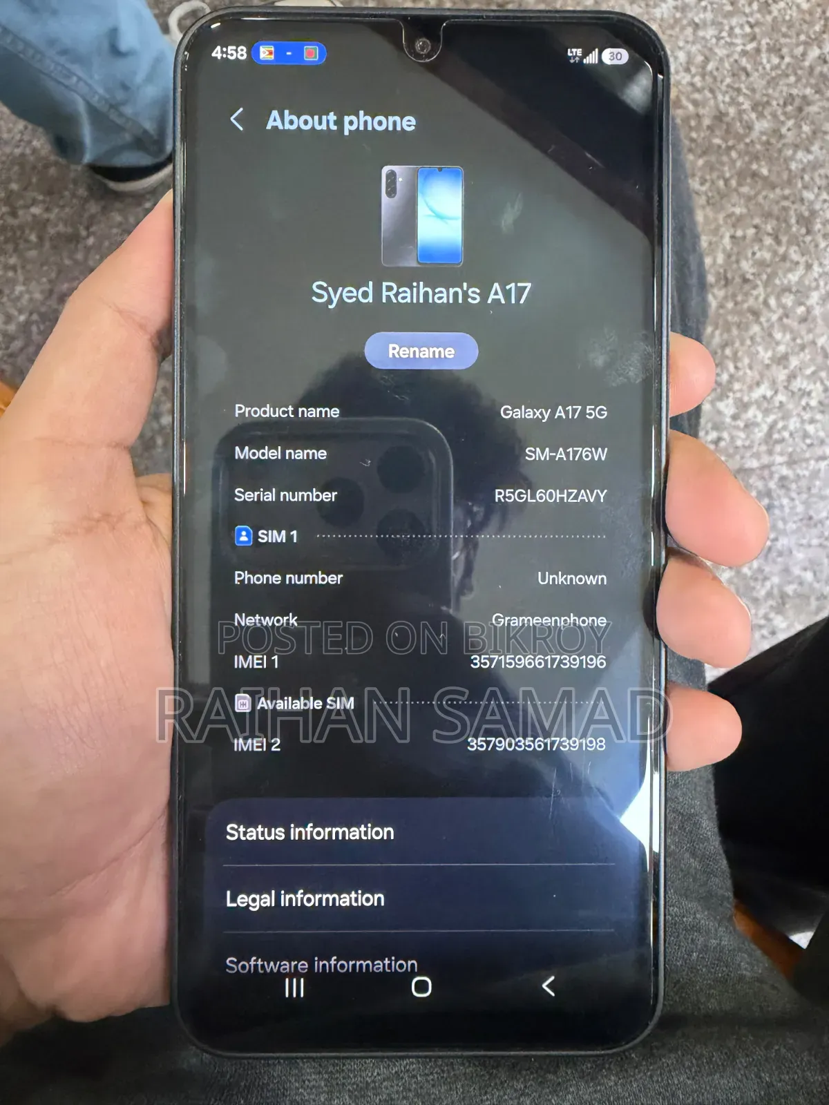 Samsung Galaxy A17 5G 128 GB Black