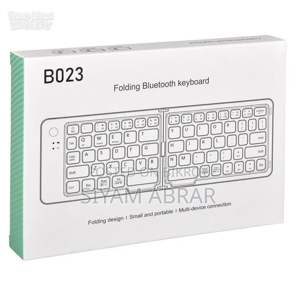 Gearup B023 Rechargeable Ultra Slim Folding Pocket Bluetooth Keyboard