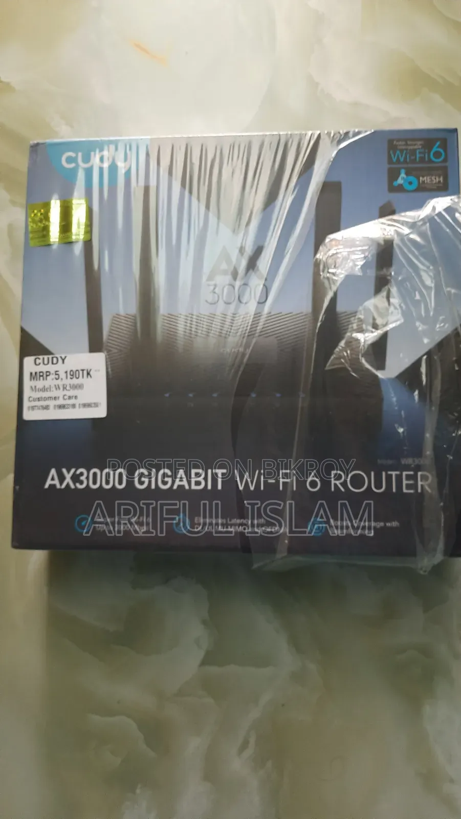Cudy AX3000 - WR3000 Gigabit Dual Band Wifi 6 Router