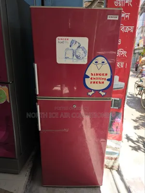 Singer Red Colour Frost Fridge 210 Ltr.