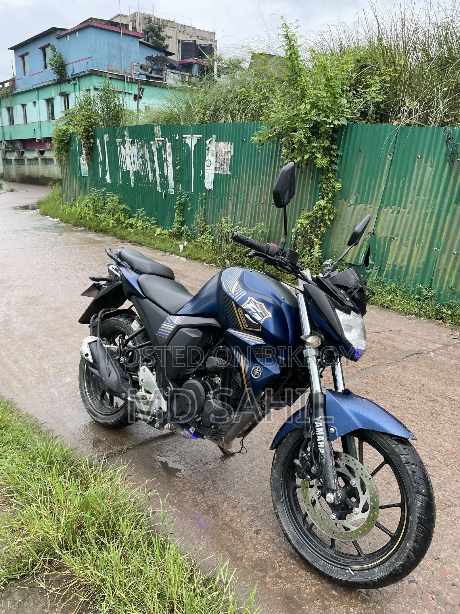 নতুন ইয়ামাহা এফজেডএস ভি২ ২০২৪ নীল