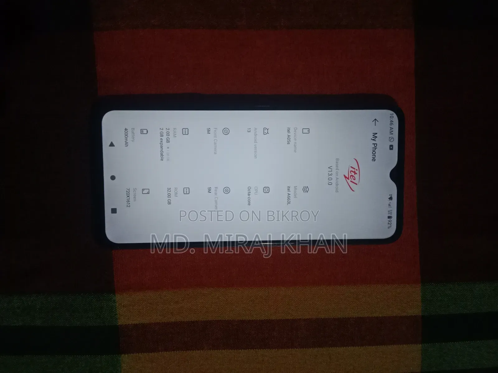 Itel A05s 32 GB Blue