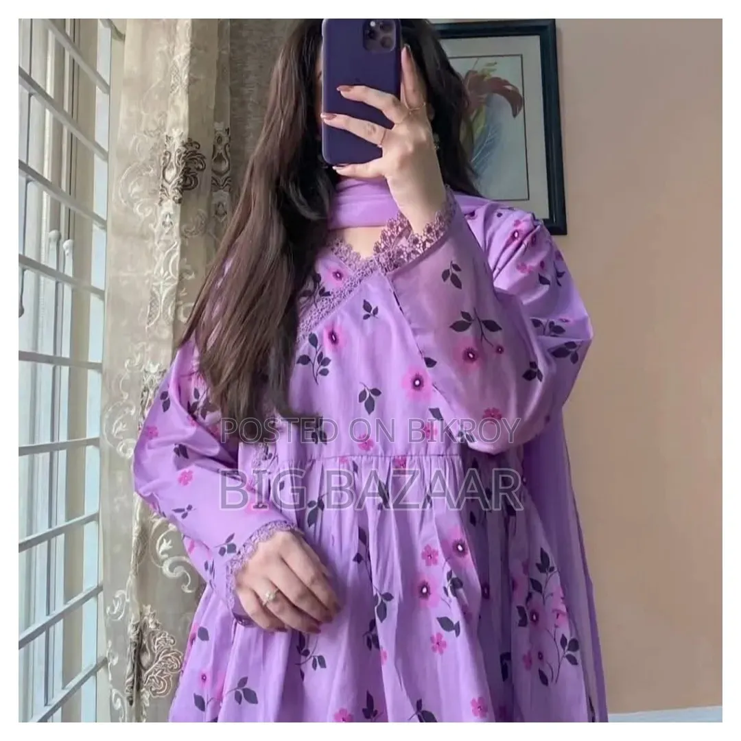 Premium Cotton Printed Three Piece