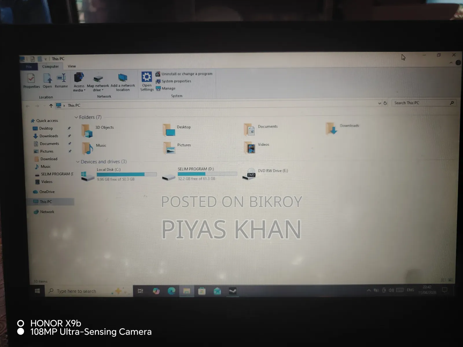 Laptop Dell 4GB Intel Pentium SSD 128GB