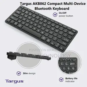 Targus AKB862 Compact Multi-Device Bluetooth Keyboard