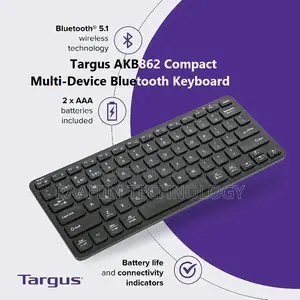 Targus AKB862 Compact Multi-Device Bluetooth Keyboard