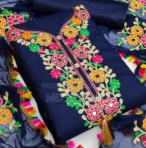 কাশ্মীরী আড়ি এম্ব্রডারী থ্রি-পিচ