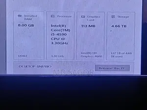 Desktop Computer 8GB Intel Core i5 SSD 128GB