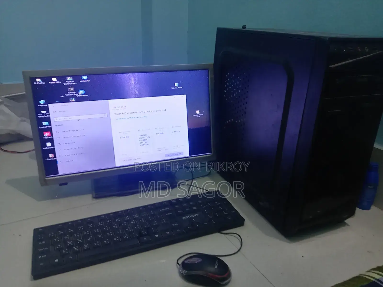 Desktop Computer 8GB Intel Core i5 SSD 128GB