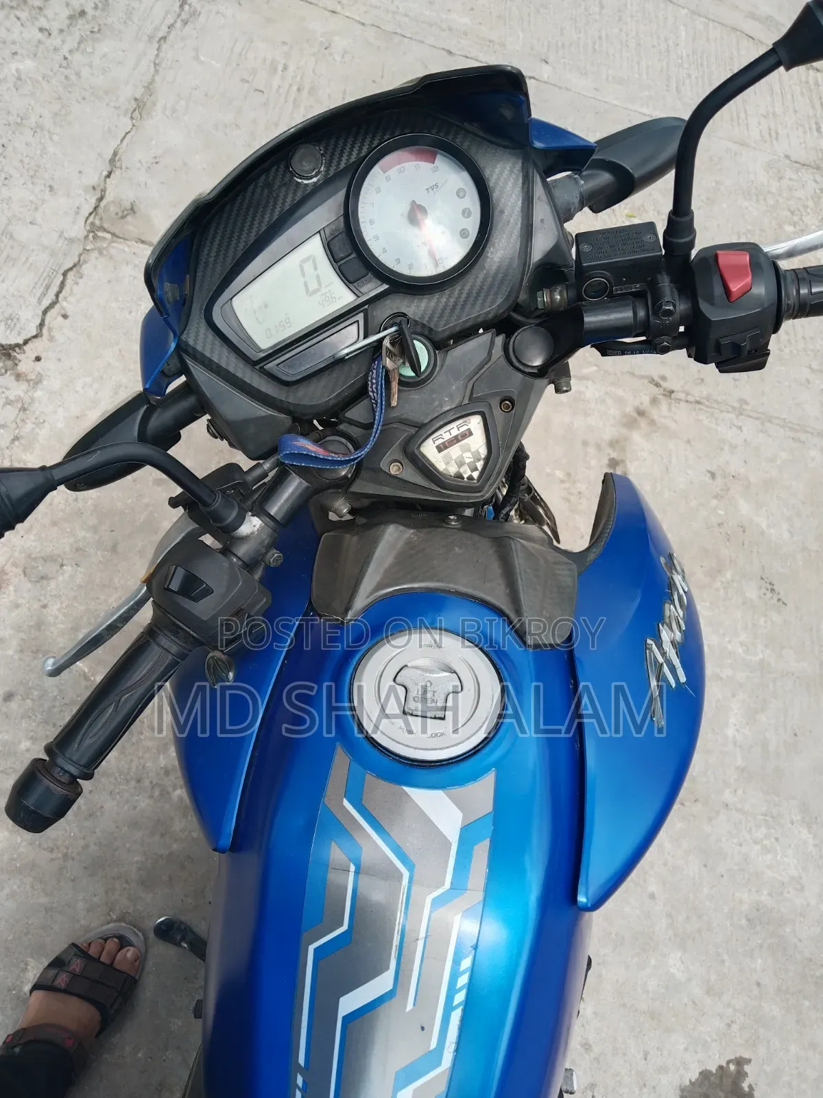 TVS Apache RTR 160 2V 2019 Blue