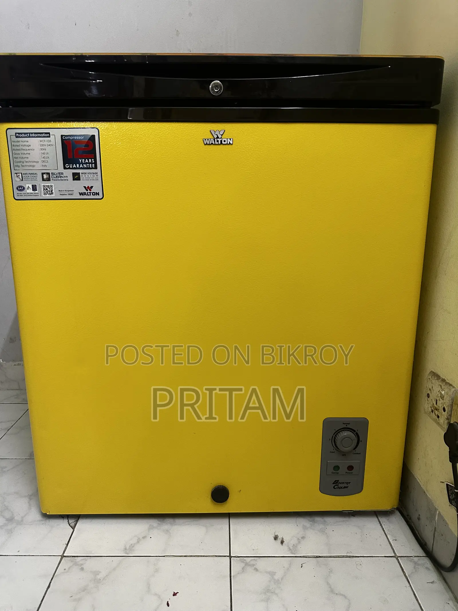Walton Deep Fridge/ Chest Freezer (145 L)