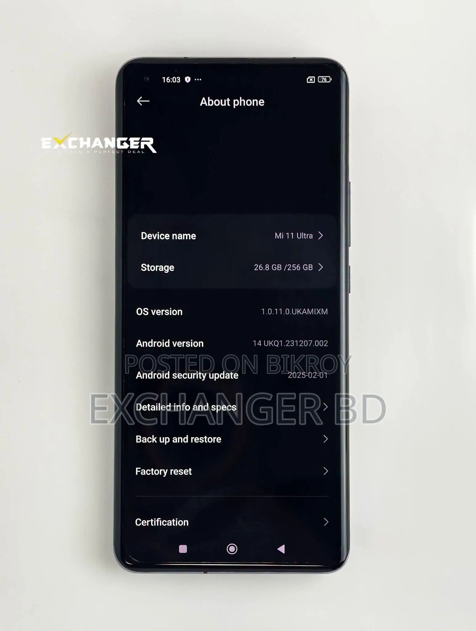 Xiaomi Mi 11 Ultra 256 GB Black