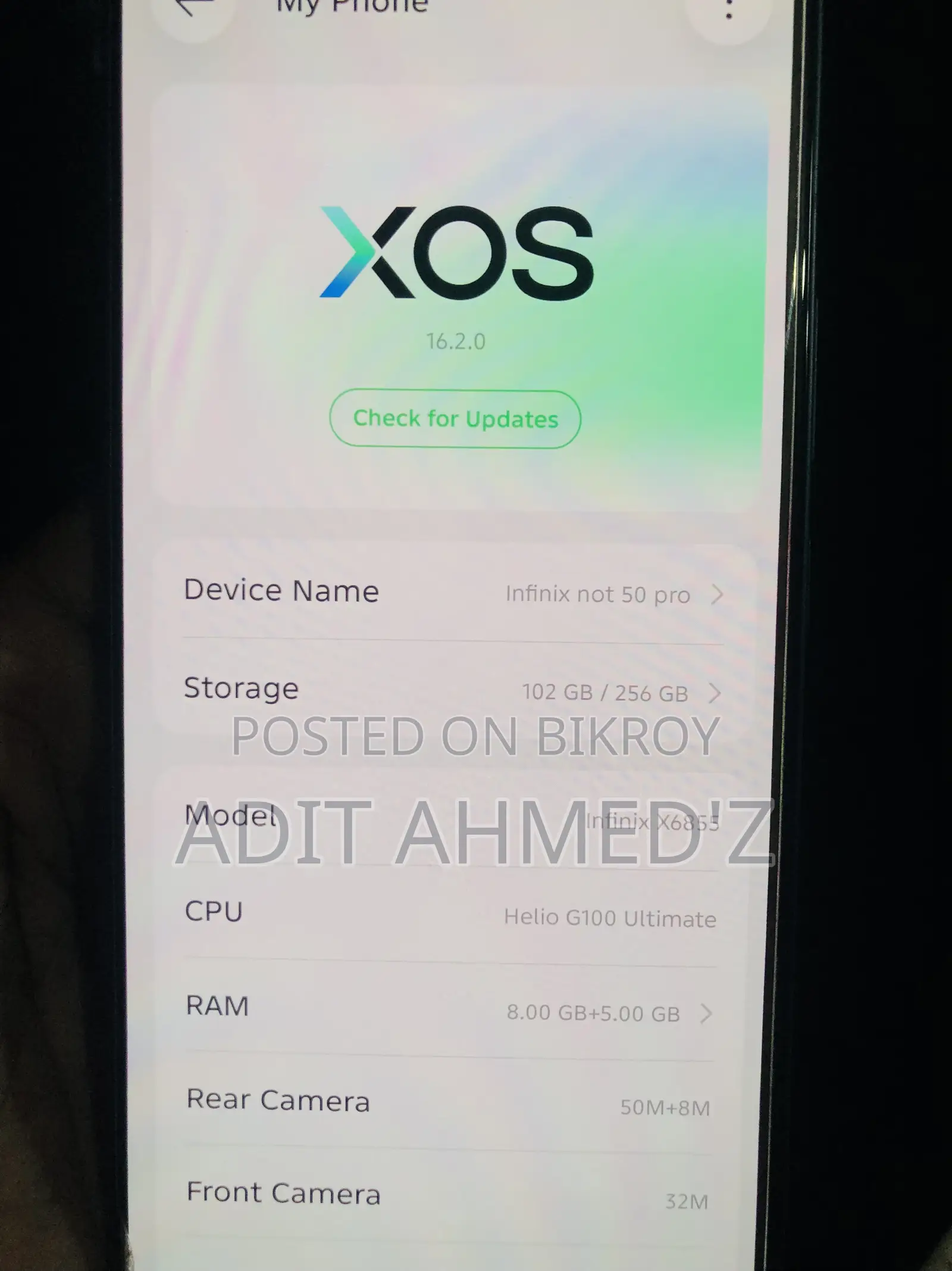 Infinix Note 50 Pro 256 GB Black