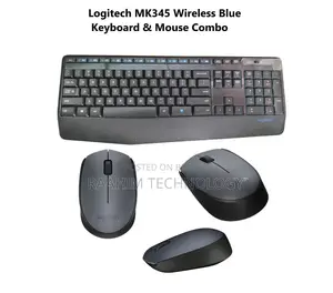 Logitech MK345 Wireless Blue Keyboard & Mouse Combo