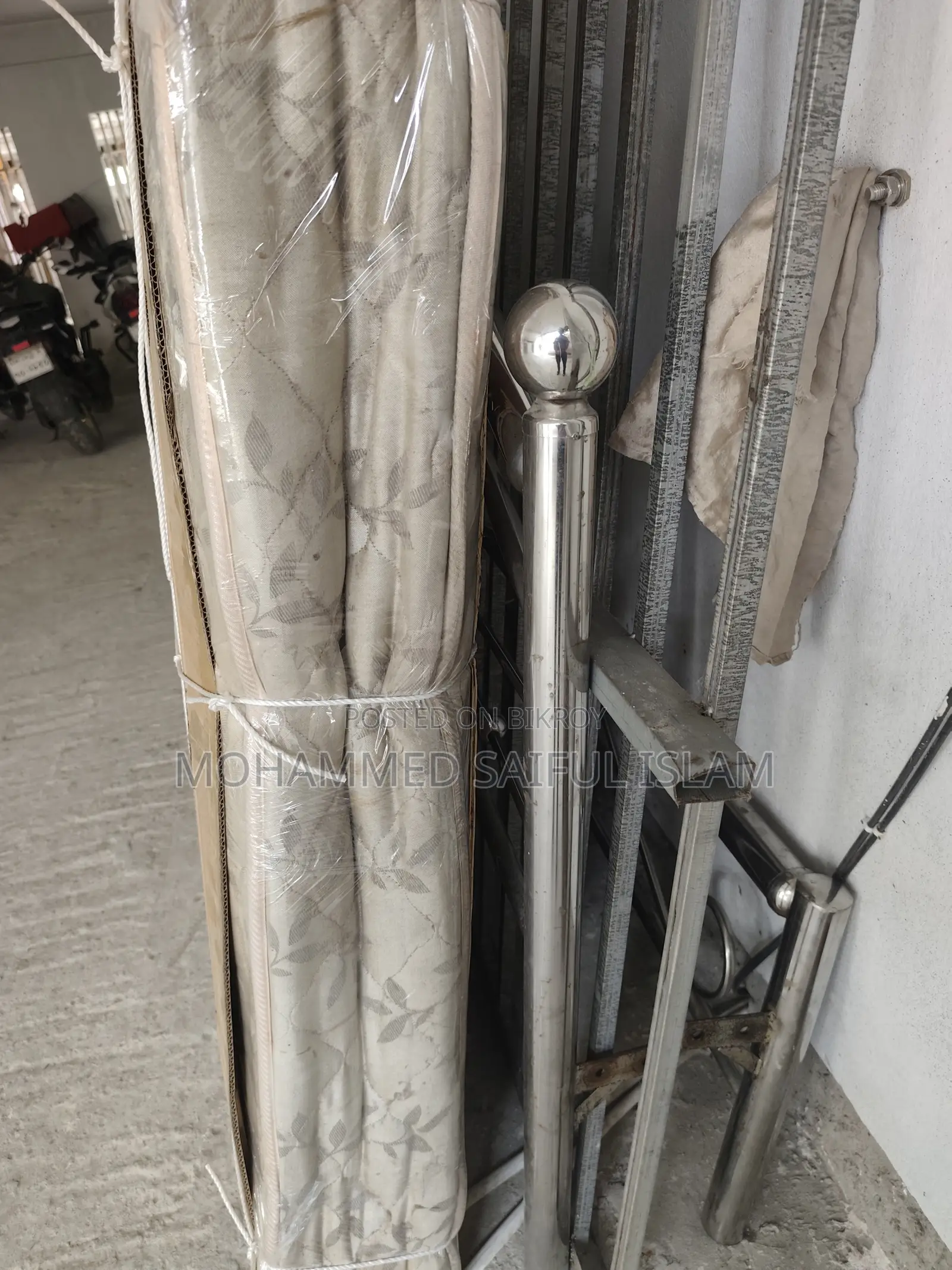 SS Double Bed + Mattress