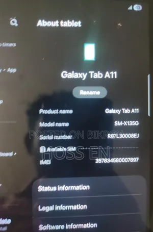 স্যামসাং গ্যালাক্সি ট্যাব এ১১ ৬৪ জিবি গ্রে