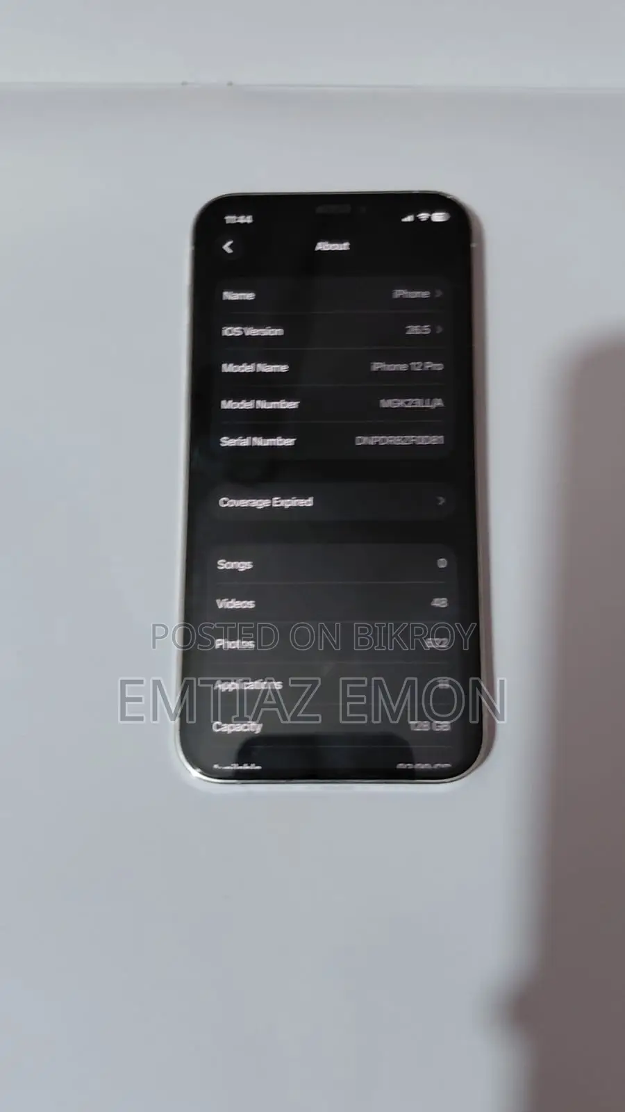 অ্যাপল আইফোন ১২ প্রো ১২৮ জিবি হোয়াইট