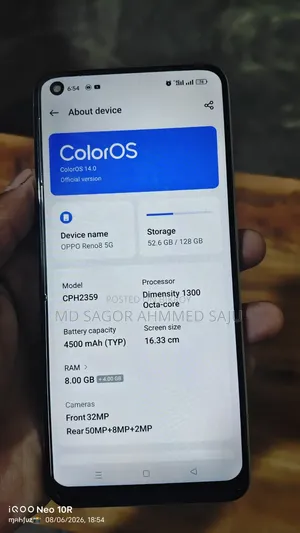 Oppo Reno 128 GB White
