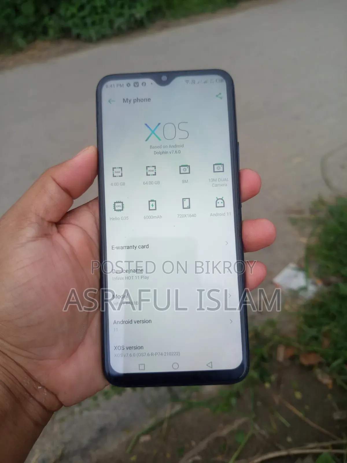 Infinix Hot 11 Play 64 GB Blue