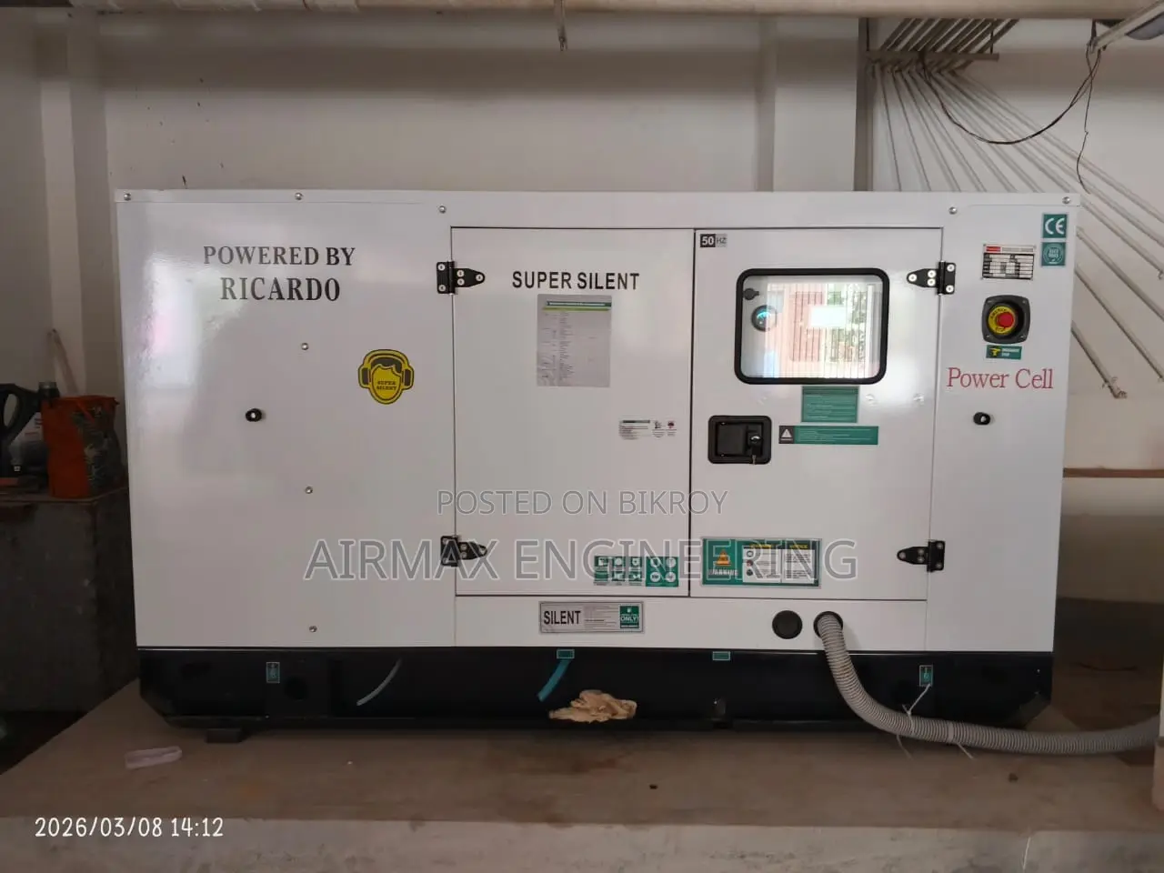 Ricardo 30 kVA / 24 kW Diesel Generator – Typical Specifications