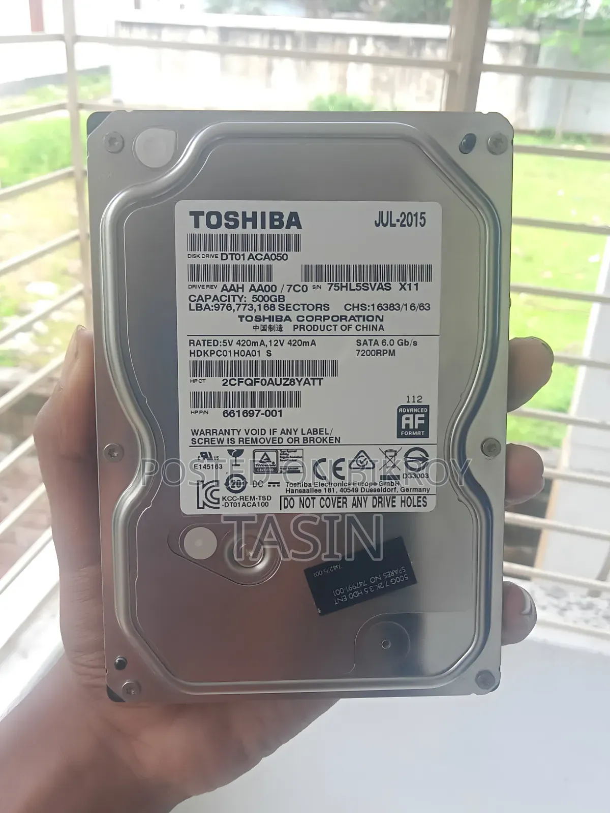 Toshiba 500GB HDD 7200rpm - Full Fresh.