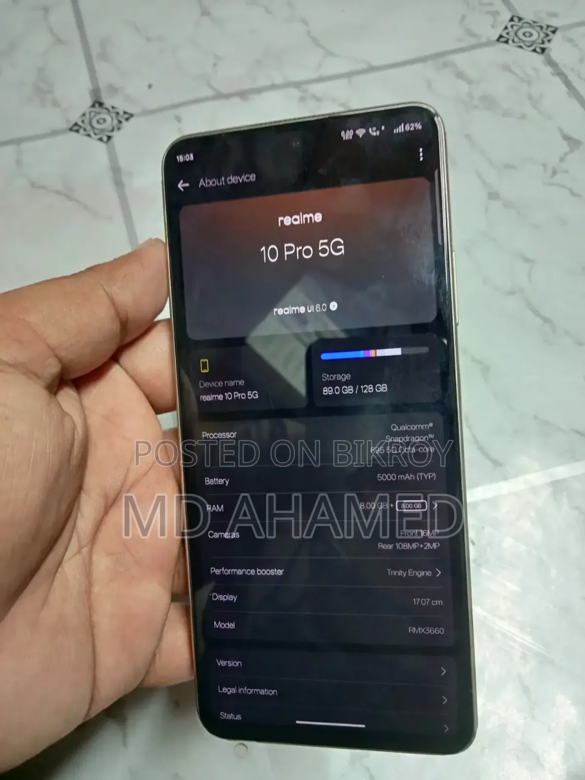 Realme 10 Pro 128 GB Silver