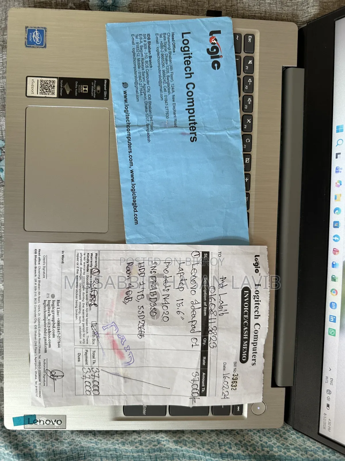 Laptop Lenovo IdeaPad 320 4GB Intel Celeron SSD 1T
