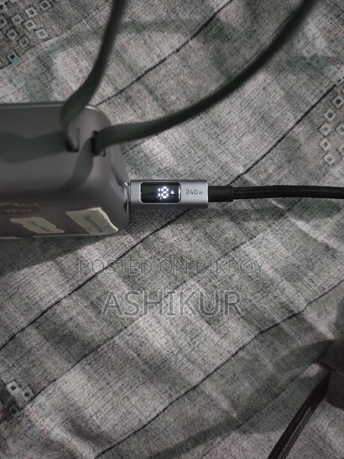 Ugreen PD 20W Charger With Ugreen 240w Type C Cable With Display