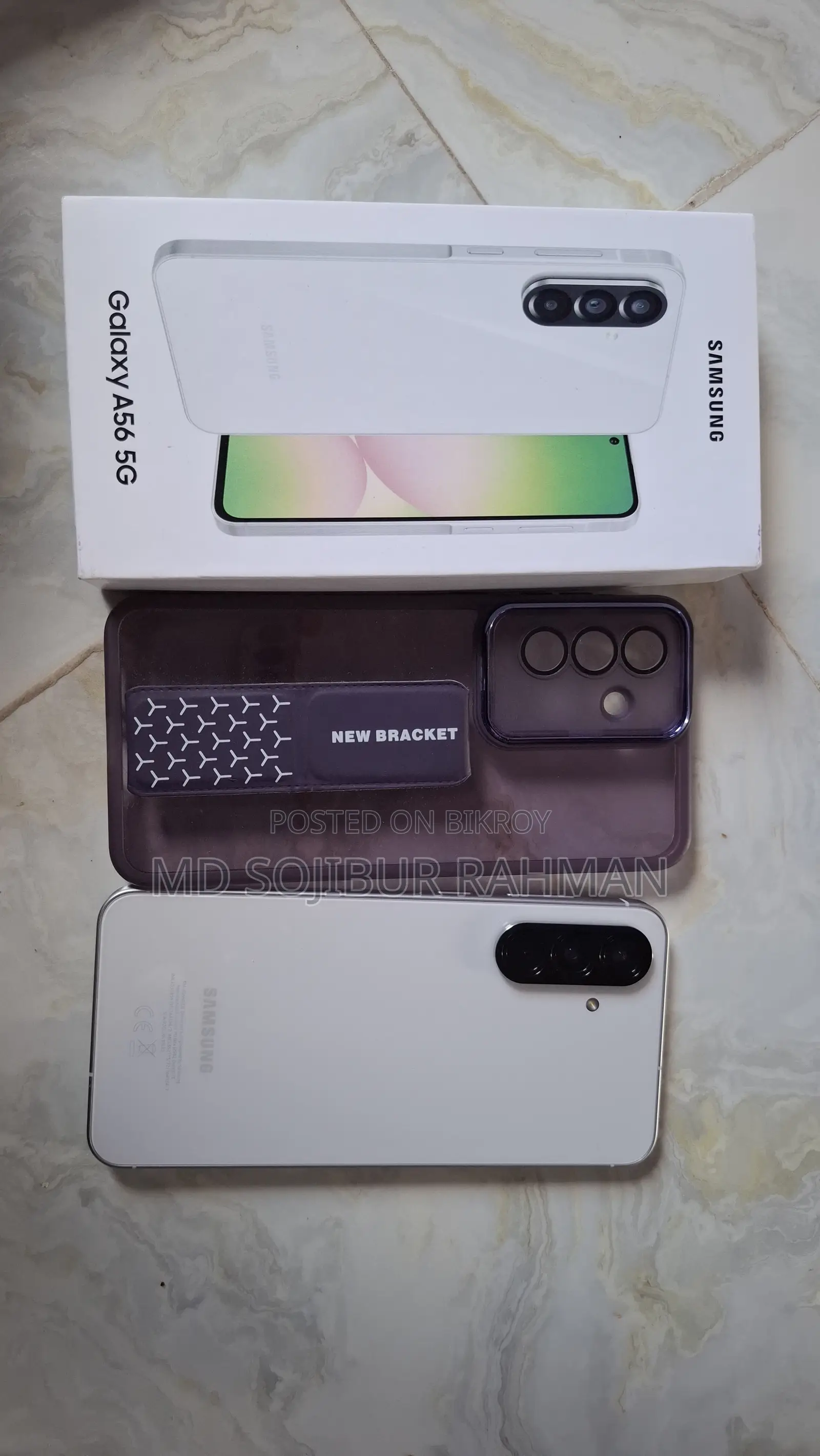 নতুন স্যামসাং গ্যালাক্সি এ৫৬ ২৫৬ জিবি সাদা
