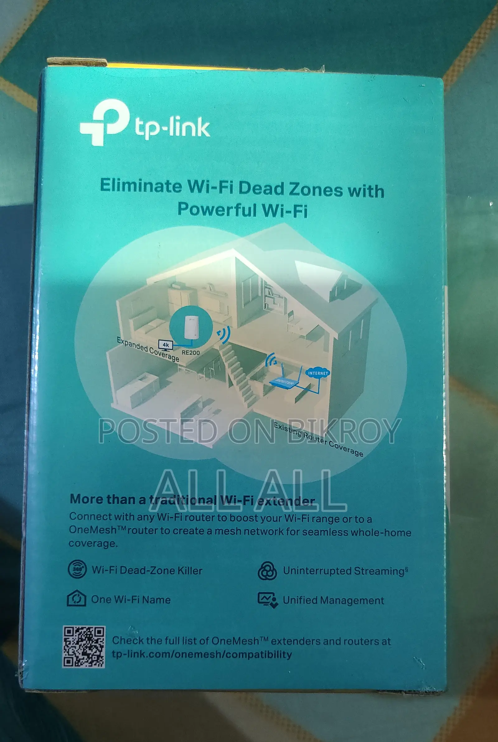 TP Link RE200 AC750 Wi Fi Range Extender