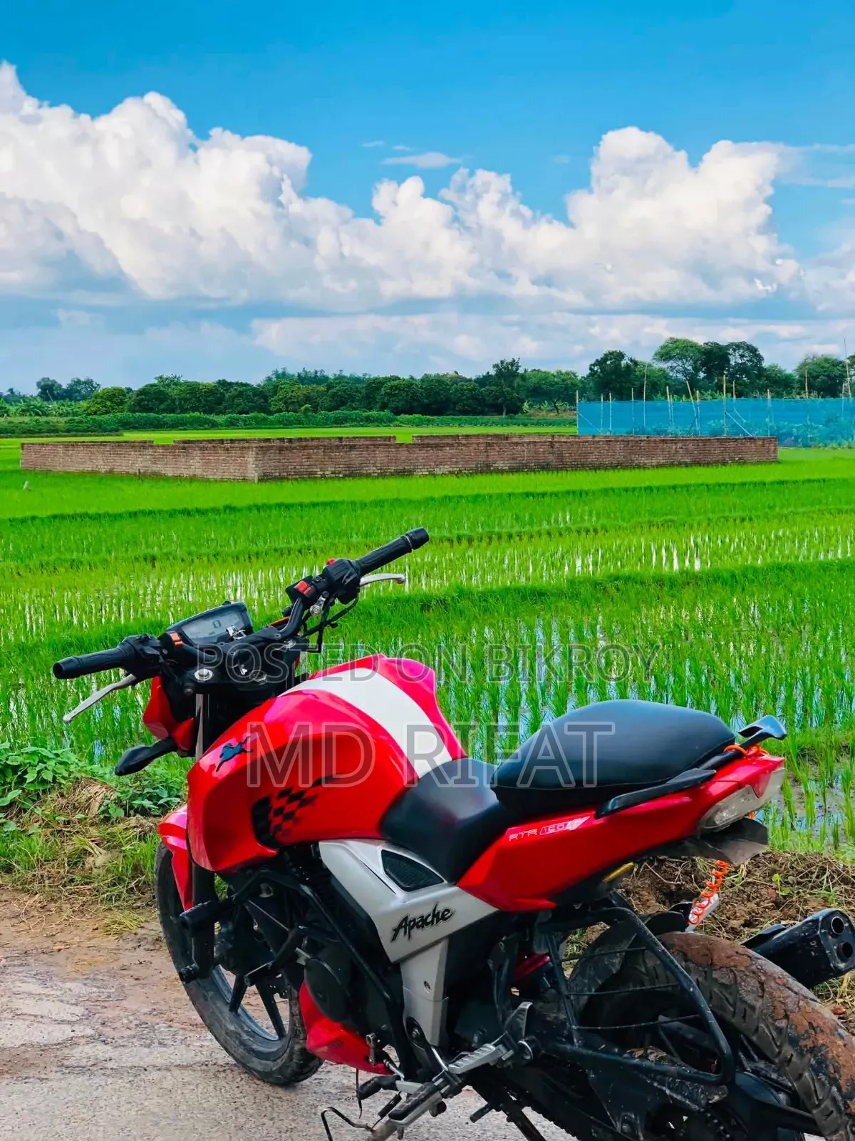 TVS Apache 160 4V 2020 Red