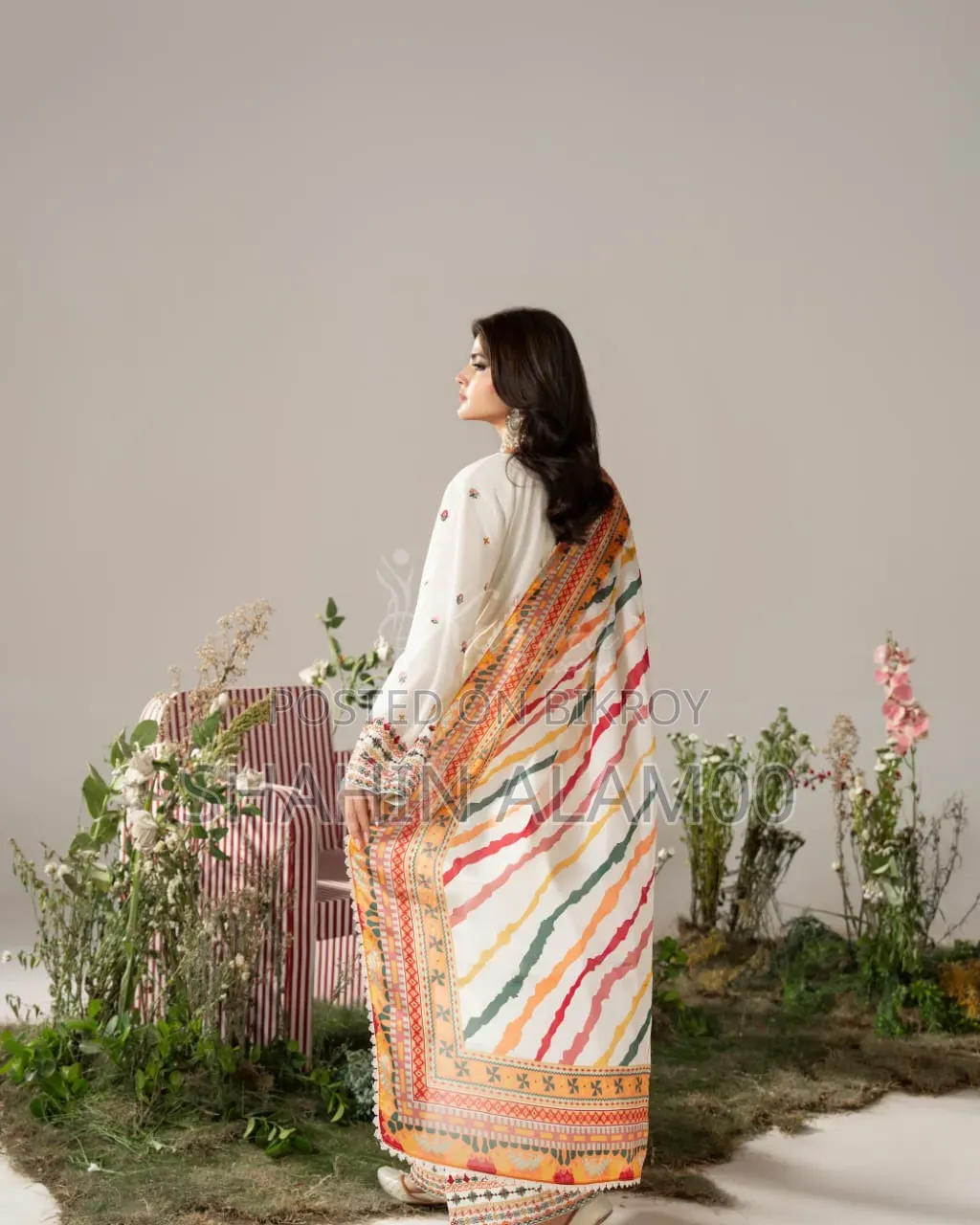 White Farsy Dress