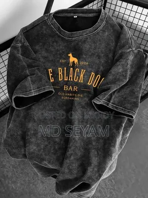 Premium Acid Wash Drop Shoulder T-Shirt