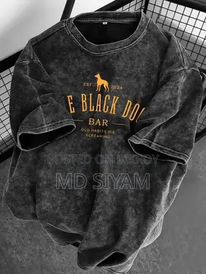 Premium Acid Wash Drop Shoulder TShirt