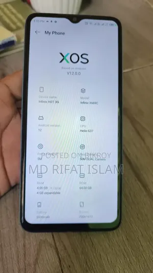 Infinix Hot 60i 64 GB Blue