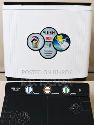 VISION 8kg Twin Tub (Semi-Automatic) Washing Machine Model: SATOM80G1