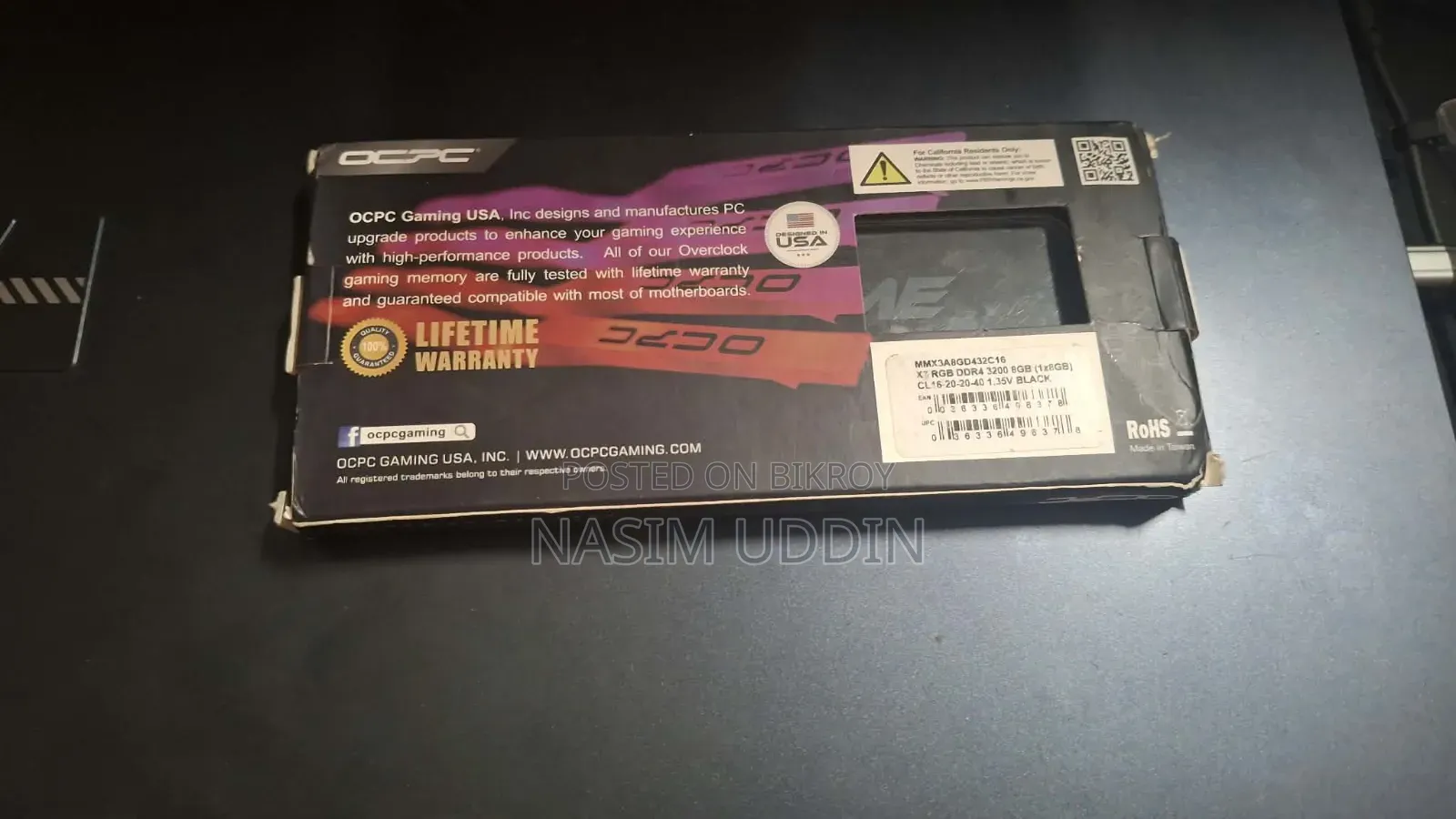 OCPC X3 Xtreme 8GB 3200 MHz ARGB
