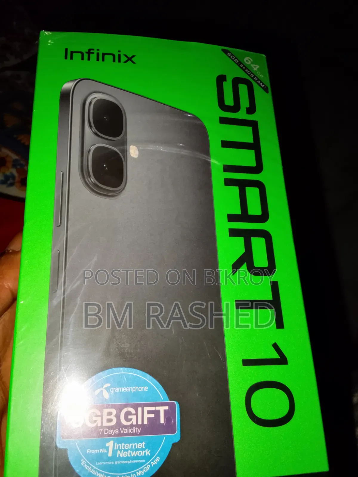 ইনফিনিক্স হট ১০ ৬৪ জিবি কালো