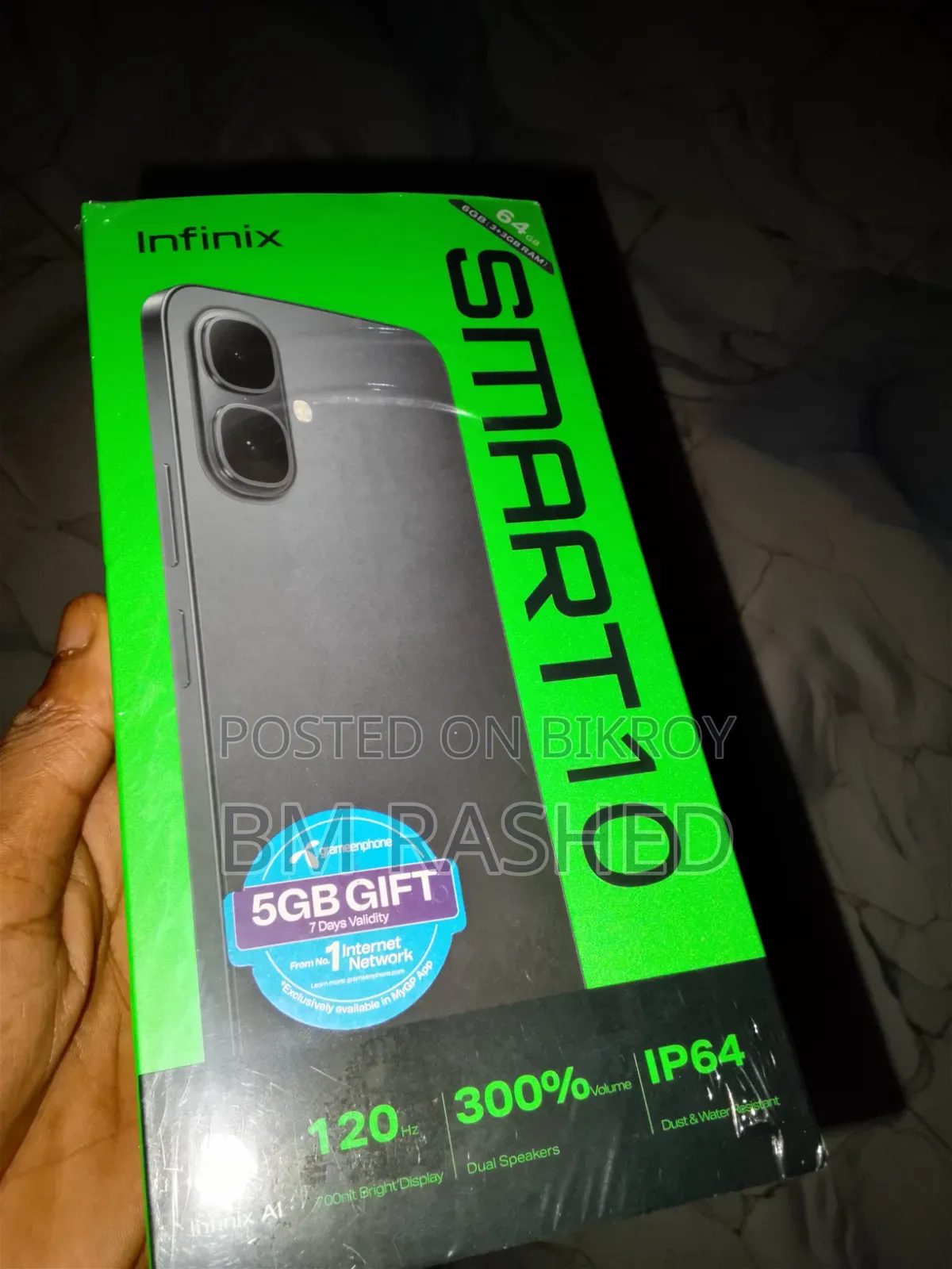 ইনফিনিক্স হট ১০ ৬৪ জিবি কালো