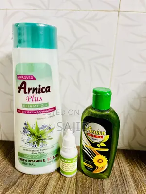Arnica Plus Shampoo 400ml & Arnica Hair Oil 100ml by JD Golder