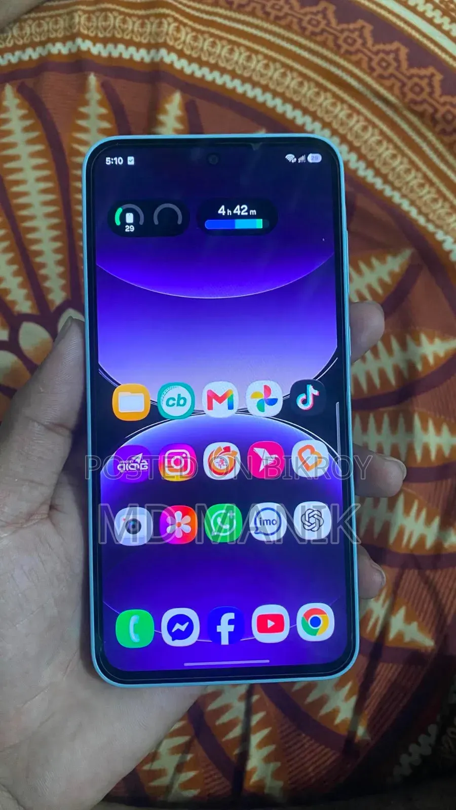 স্যামসাং গ্যালাক্সি এ৩৫ ২৫৬ জিবি নীল
