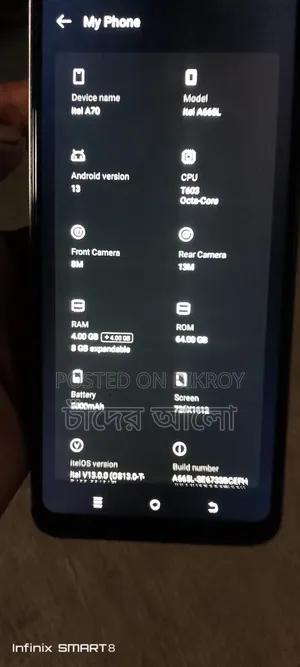 Itel A70 128 GB Graphite