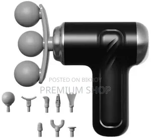 Rechargeable Mini Massage Gun – 10-in-1 Muscle Relaxer