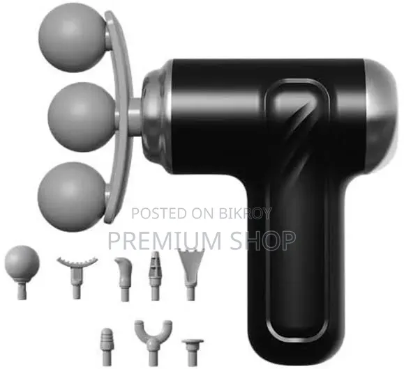 Rechargeable Mini Massage Gun – 10-in-1 Muscle Relaxer