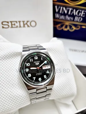 SEIKO 5 Automatic Black Numeric Lume JAPAN