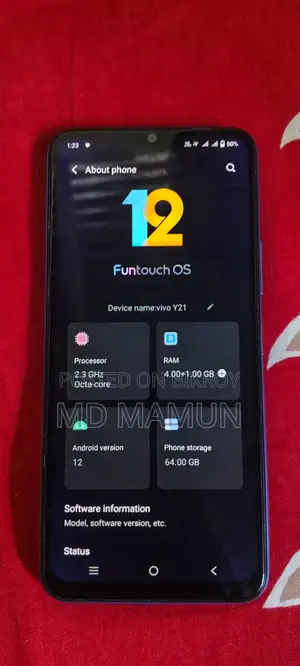 Vivo Y21 64 GB Blue